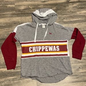 Pink Victoria’s Secret CMU Chippewas hoodie